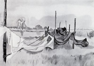 Norfolk Broads: An Eel-Sett (litho) tekijältä Frank Southgate