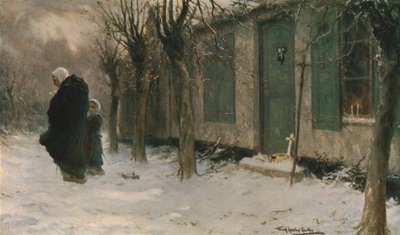 Vihreät ikkunaluukut: Viaticum, Belgia, 1918, c1930. tekijältä Frank Spenlove Spenlove