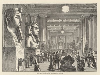 British Museumin sähkövalaistus tekijältä Frank Watkins