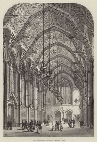Uusi kaupungintalo Manchesterissa, Great Hall tekijältä Frank Watkins