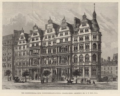 The Constitutional Club, Northumberland Avenue (kaiverrus) tekijältä Frank Watkins