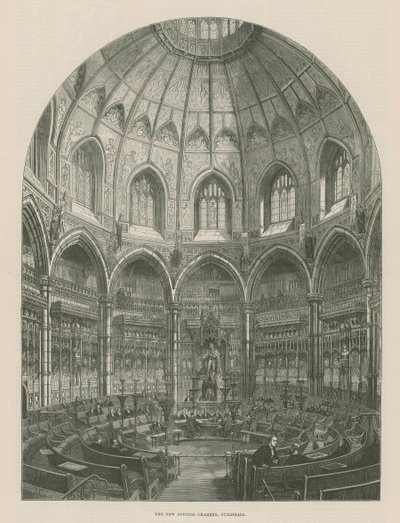 Uusi valtuustohuone, Guildhall, Lontoo tekijältä Frank Watkins