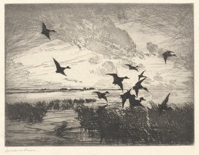 Auringonlaskun jälkeen tekijältä Frank Weston Benson