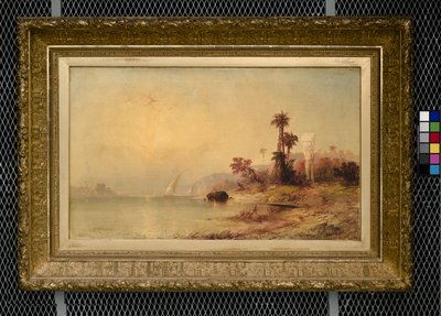 O Templo de Philae (óleo sobre tela)finlandês tekijältä Franklin D. Briscoe