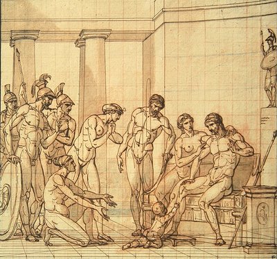 Pyrrhus-lapsi ennen Glauciasta tekijältä François André Vincent