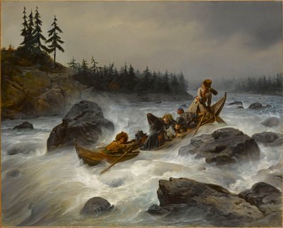Orléansin herttua Muoniojoella Lapissa elokuussa 1795, 1840. tekijältä François August Biard