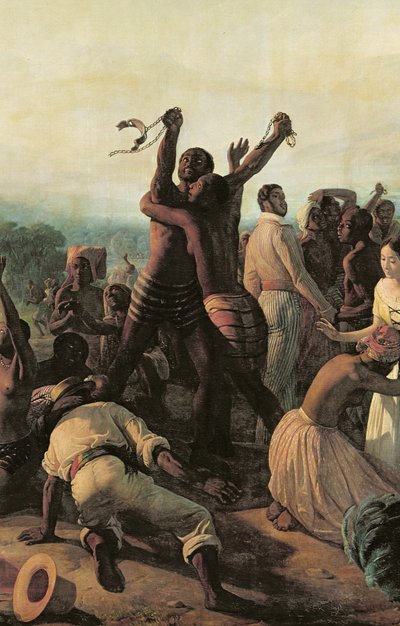 Julistus orjuuden lakkauttamisesta Ranskan siirtomaissa, 23. huhtikuuta 1848, 1849 tekijältä François Auguste Biard