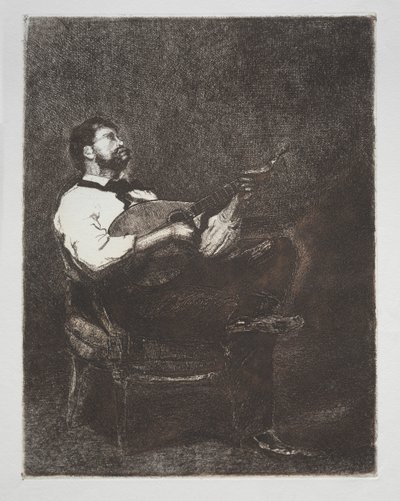 Kitaristi, 1861. tekijältä François Bonvin