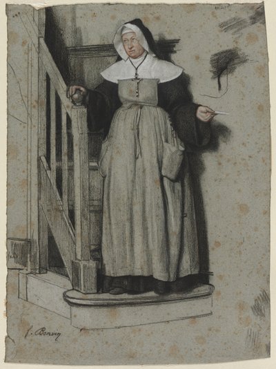 Pääsykirje, Luostarin sisustus, n. 1867. tekijältä François Bonvin