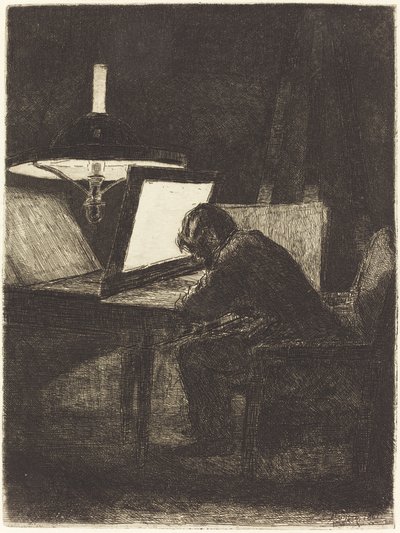 Printmaker tekijältä François Bonvin