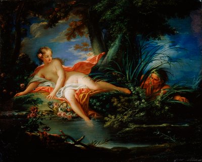 Pelästynyt kylpejä, 1736. tekijältä François Boucher
