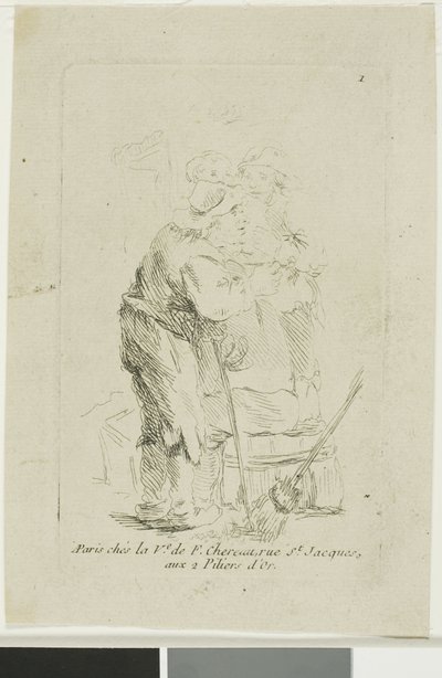 Huonosti pukeutunut talonpoika tekijältä François Boucher
