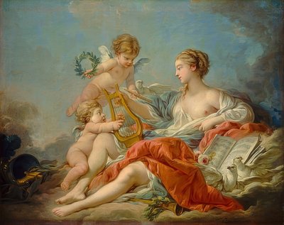 Musiikin allegoria. 1764 tekijältä François Boucher