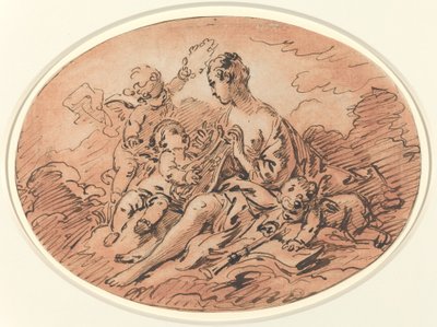Musiikin allegoria tekijältä François Boucher