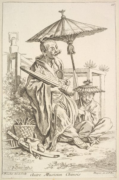 Toinen kiinalainen muusikko, 1738-45. tekijältä François Boucher