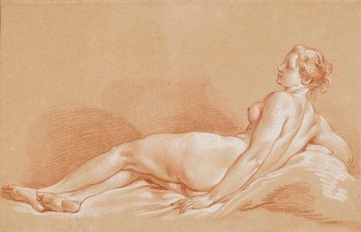 Boucher - Nuori nainen makaa tekijältä François Boucher