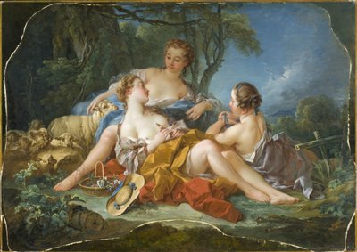 Boucher - Pastoraaliset uskontunnustukset, noin 1745. tekijältä François Boucher
