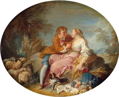 Boucher - Pastoraalikohtaus, 1730-luvun alku tekijältä François Boucher