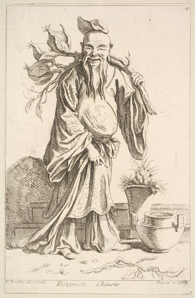 Kiinalainen kasvitieteilijä, 1738-45. tekijältä François Boucher