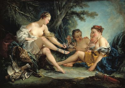 Dianan paluu metsästä, 1745. tekijältä François Boucher