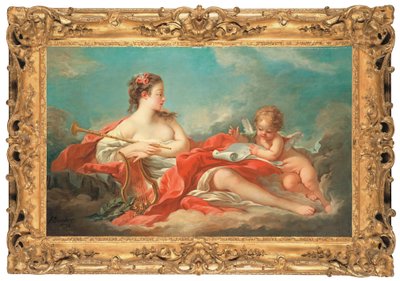 Erato, rakkausrunouden museo tekijältä François Boucher
