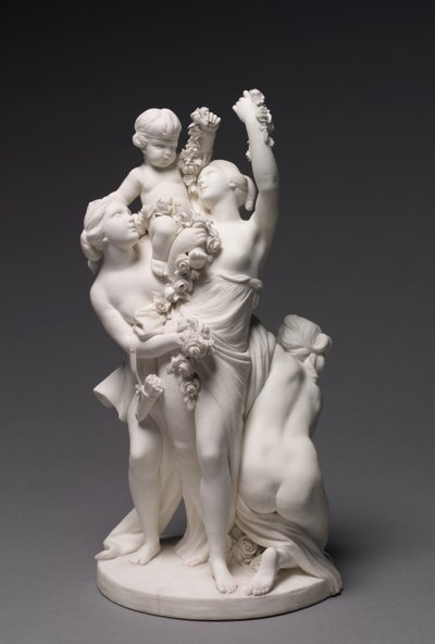 Kolmen armon kantama rakkauden hahmo, valmistaja Sèvres Factory, 1768 tekijältä François Boucher