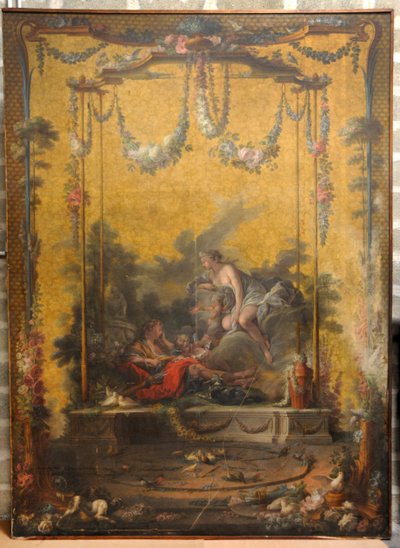 François BOUCHER, Maurice JACQUES - CARTON DE TAPISSERIE. AURORE ET CEPHALE, GOB-21-001 tekijältä François Boucher