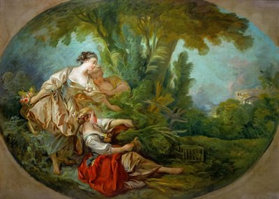 Lappeau, sanoi. Lappeau, dit loiseau verkkoihin kiinni Viestilintu, jota kutsutaan myös Lintu cau tekijältä François Boucher