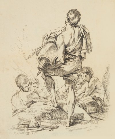 Uusi kirja eri hahmoista, 1751. tekijältä François Boucher