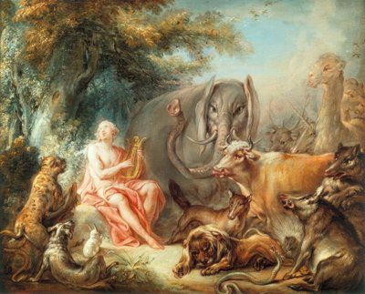 Orpheus bezaubert die Tiere tekijältä François Boucher