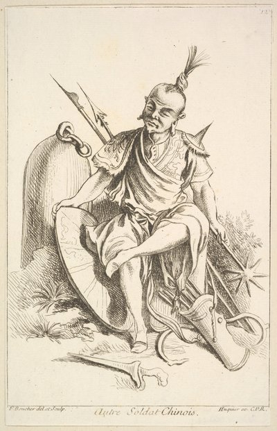 Muu kiinalainen sotilas, 1738-45. tekijältä François Boucher