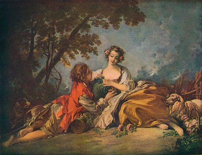 Pastoraalinen aihe, 1700-luku tekijältä François Boucher