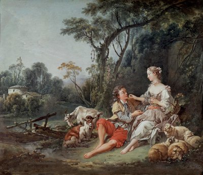 Ajatteleeko hän viinirypäleitä, 1747 tekijältä François Boucher