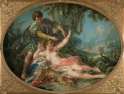 Aminta vapautti Sylvian, 1755. tekijältä François Boucher