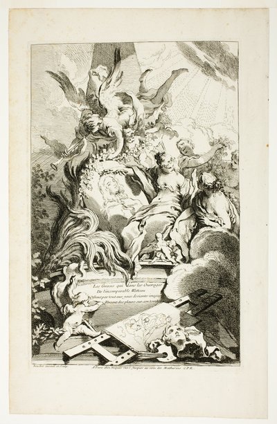 Armot Watteaun haudassa tekijältä François Boucher