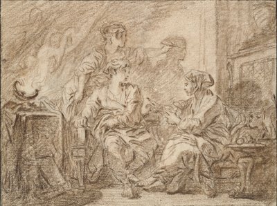 La invenció del dibuix, finès de mitjans del segle XVIII tekijältä François Boucher