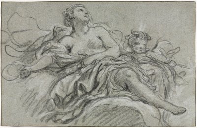 Venus ja Cupid, toinen tai kolmas neljännes 1700-luvulla. tekijältä François Boucher
