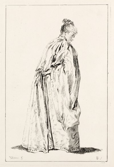 Nainen seisomassa tekijältä François Boucher