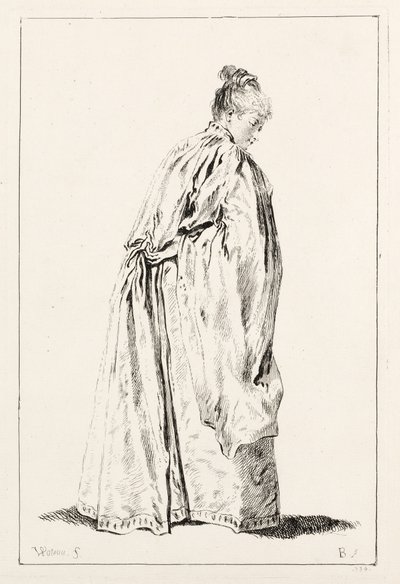 Nainen seisomassa. tekijältä François Boucher