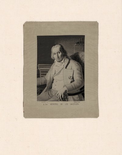 Muotokuva Joseph Marie Jacquardista (1752-1834) tekijältä François Carquillat