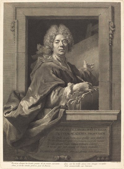 Nicolas de Largilliere tekijältä François Chereau I after Nicolas de Largillierre