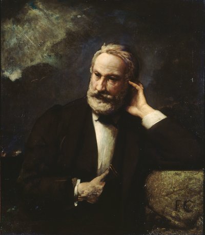 Victor Hugon muotokuva 1802-1885, noin 1868. tekijältä François Chifflart