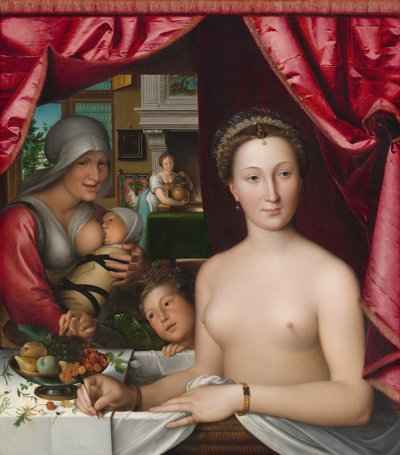Lady in Her Bath, n. 1571. tekijältä François Clouet