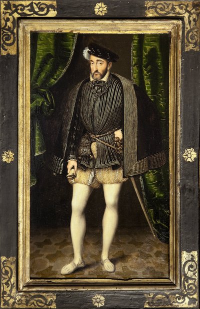 Henry II:n (1519-1559), Francois 1:n ja Ranskan kuninkaan Claude de Francen pojan muotokuva vuosina 1547-1559, maalaus Francois Clouet