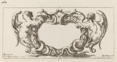 Cartouche tekijältä François Collignon after Stefano Della Bella