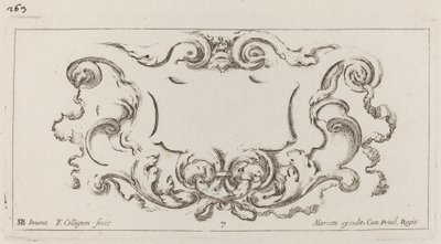 Cartouche tekijältä François Collignon after Stefano Della Bella