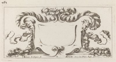 Cartouche tekijältä François Collignon after Stefano Della Bella
