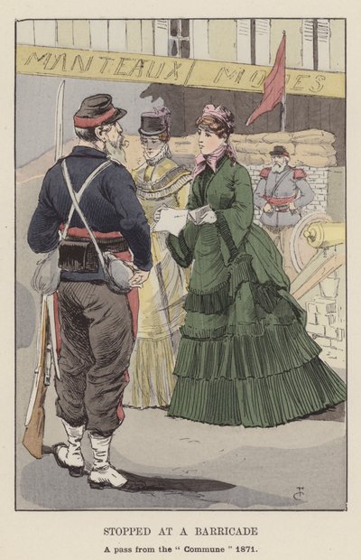 Pysähtyi barrikadilla, passin kommuunista 1871 tekijältä François Courboin