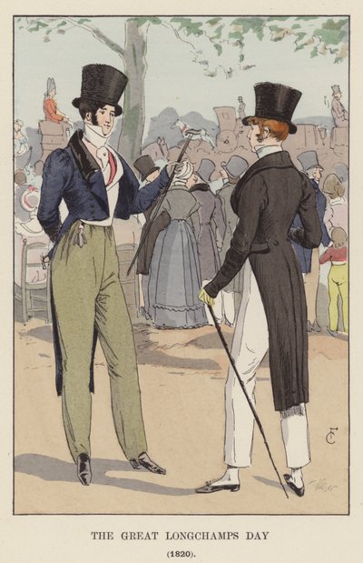 Suuri Longchamps-päivä, 1820 tekijältä François Courboin