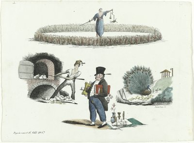 Sarjakuva J.C. Backer, C. Seyn ja S. van der Paauw, 1839 tekijältä François Desterbecq